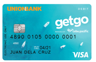 UnionBank GetGo Visa debit card
