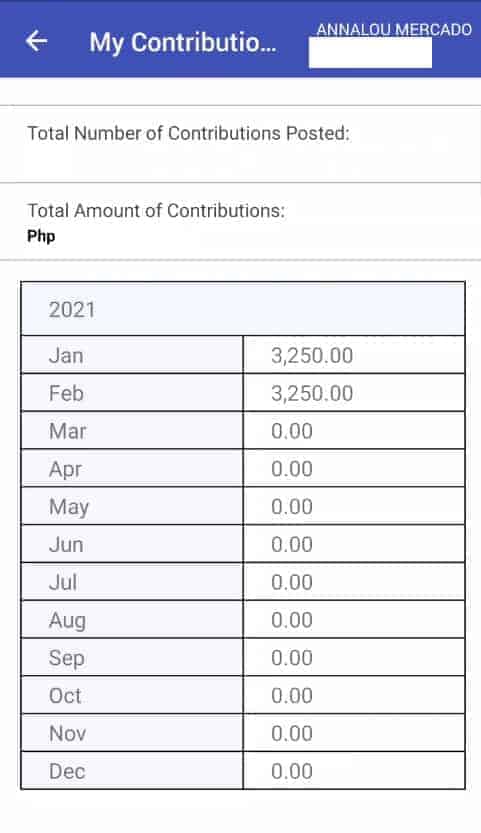 how to check sss contribution online